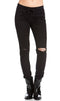 American Bazi Knee Slit Jogger Pants in Black